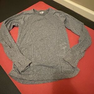 Athleta Women's Heathered Gray Long Sleeve Tee